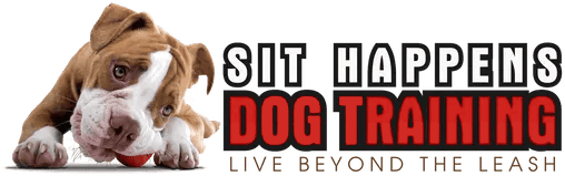 Logo for Sit Happens Dog Training, the Best Dog Trainer in Denver, CO